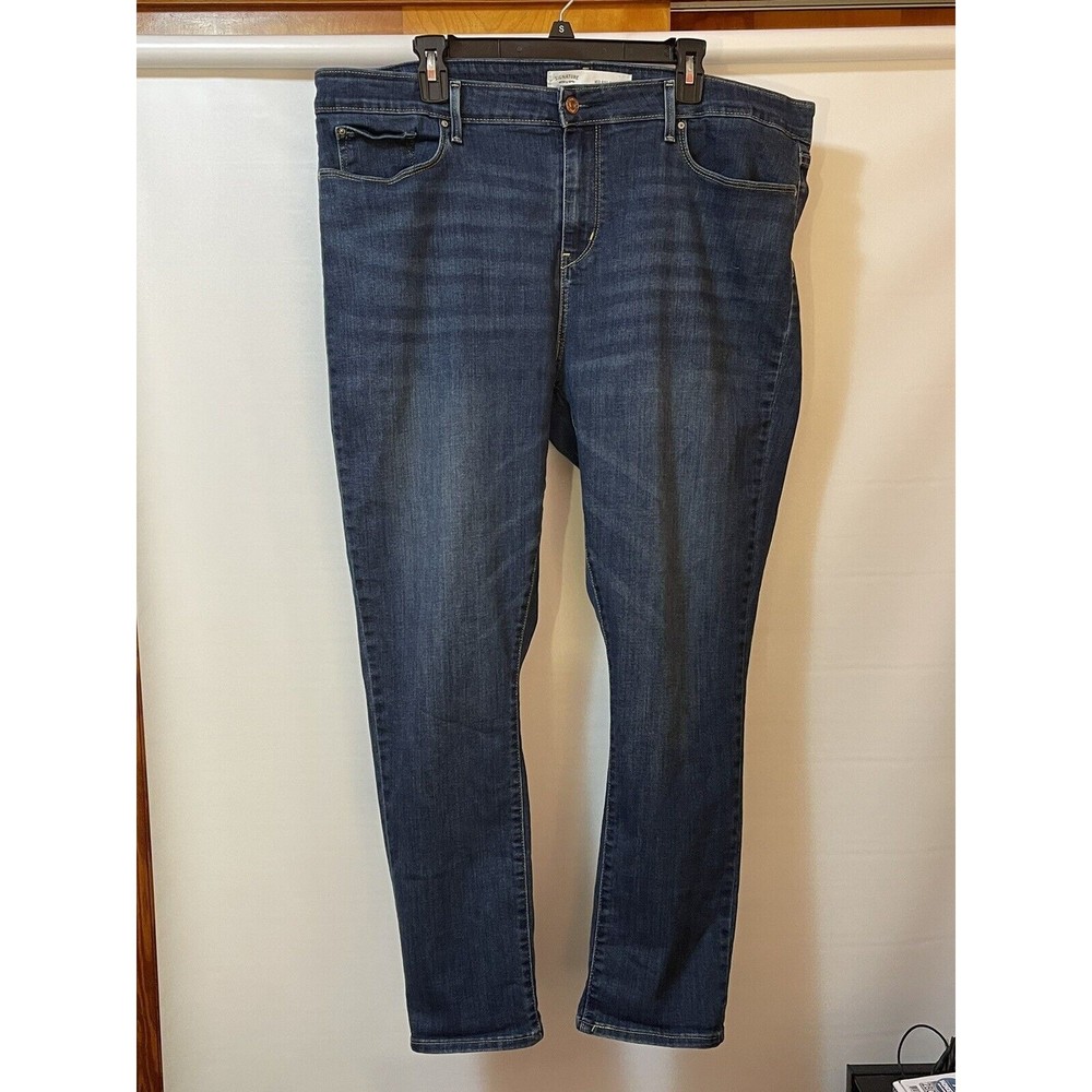 Levi Strauss Signature Womens Mid Rise Slim Jeans Pants Size 20